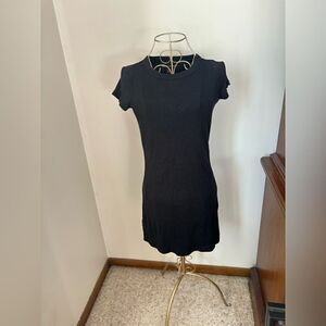 American Eagle Short Sleeve T-Shirt Dress Size XS Black